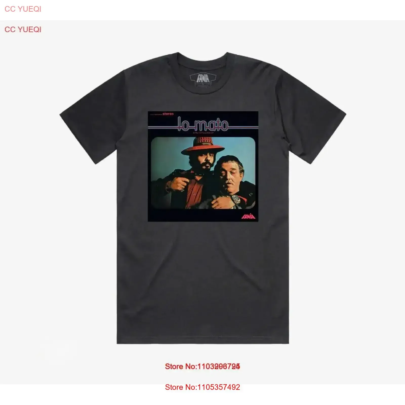 Camiseta Fania con diseño de la portada del LP de Willie Colon Lo Mato, talla L XL, vintage, lavada, elegante, ropa de diseñador para hombre.