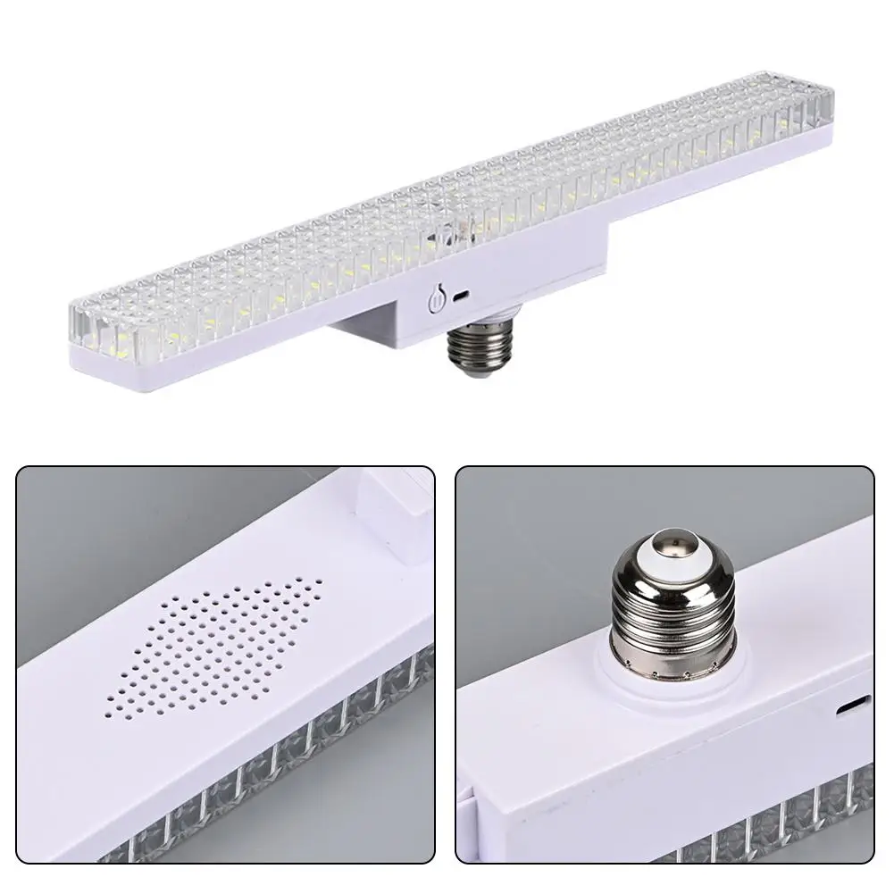 

Светодиодная лента E27 с двойным питанием, аварийная, USB/AC, перезаряжаемая, 1080 лм, 3 режима цвета, 30 см, ABS, для дома и офиса (светильник для безэлектрического освещения)