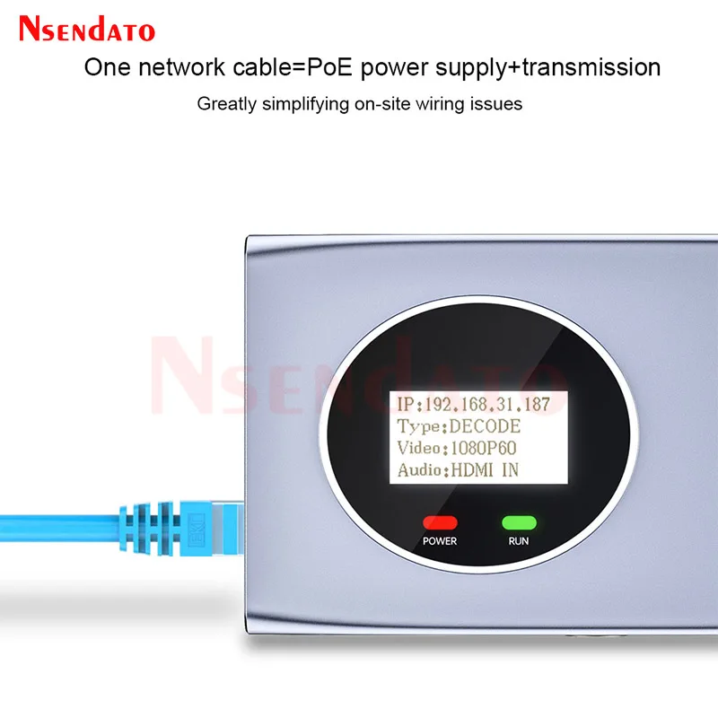 Full HD NDI HDMI SRT RTMP Streaming Encoder Decoder H.265 1080p HDMI to IP Vmix Video Encoder Decoder For Live Streaming PTZ