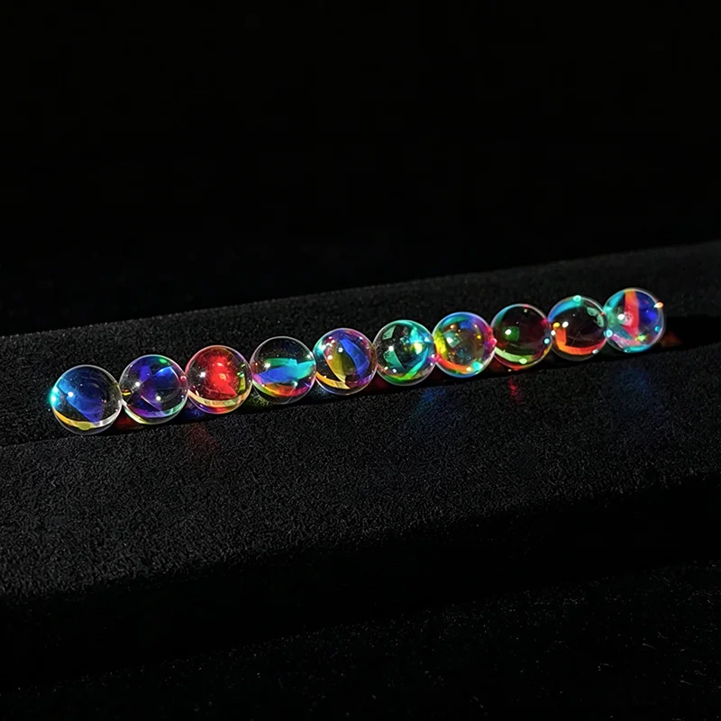 Fidget Gyroscope Rainbow Beads High Refractive Index Beads EDC Accessories Fidget Spinner Beads Stress Reducing Toy Parts
