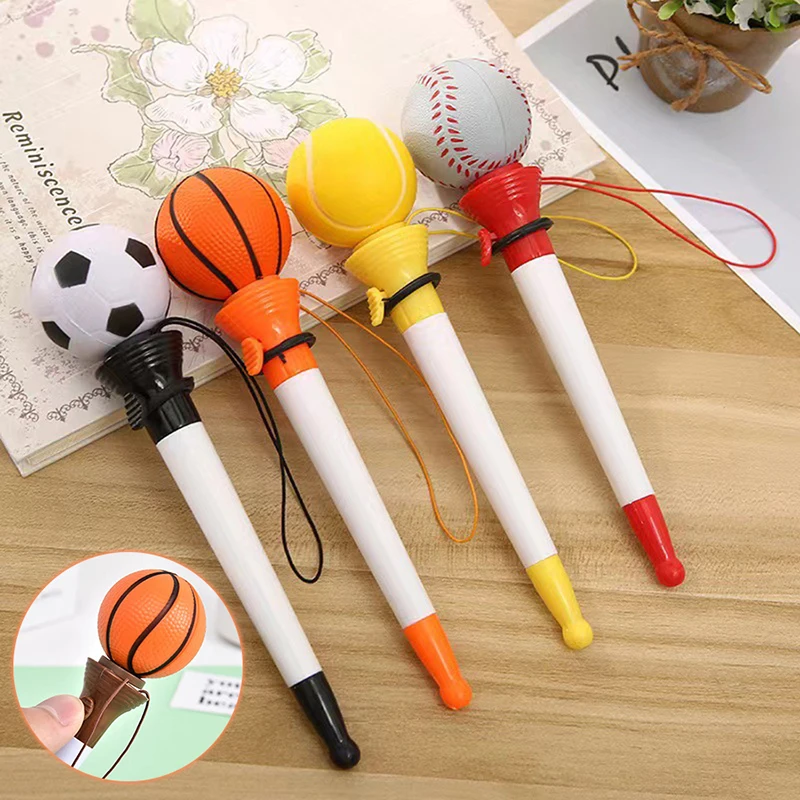 18.5 cm Blue Ink Creative Fuuny Ballpoint Pen Bounce Pens Fun Decompression Pens Kid Gifts Stationery School Office Supply Gift