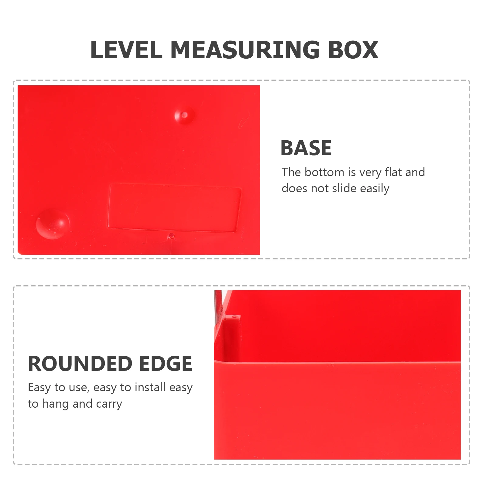 

2pcs Spirit Level Ruler Box 15Cm Clear Scale Measurement Tool For Home Furniture Decoration Durable Reinforced Plastic Compact