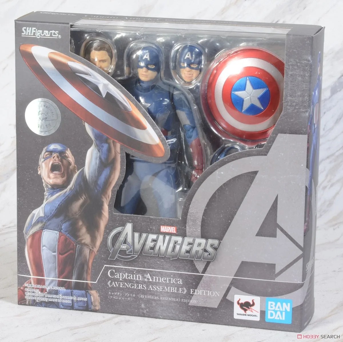 Bandai SHF Marvel Avengers 1  Captain America Assembly Edition, battle damage Figure Moel in stock