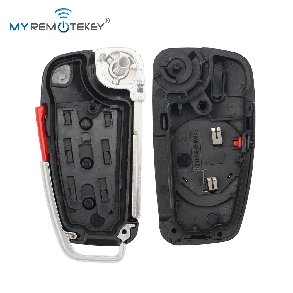 REMTEKEY NBG009272T الوجه مفتاح قذيفة 3 زر مع الذعر لأودي A3 A4 A5 A6 A8 TT 2006-2010 P/N 8P0 837 220 E