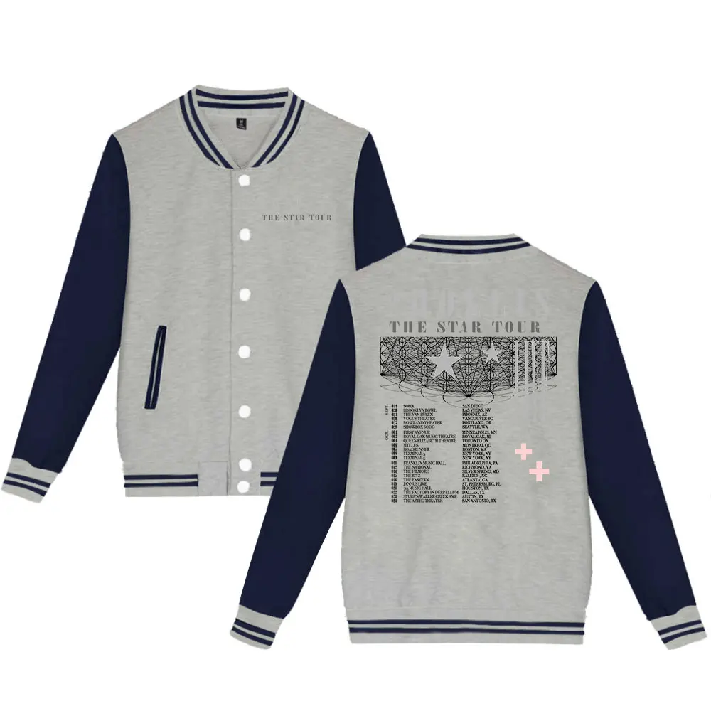 2hollis スターツアー 2025 野球ジャケット マーチ ユニセックス ファッション カジュアル 長袖服