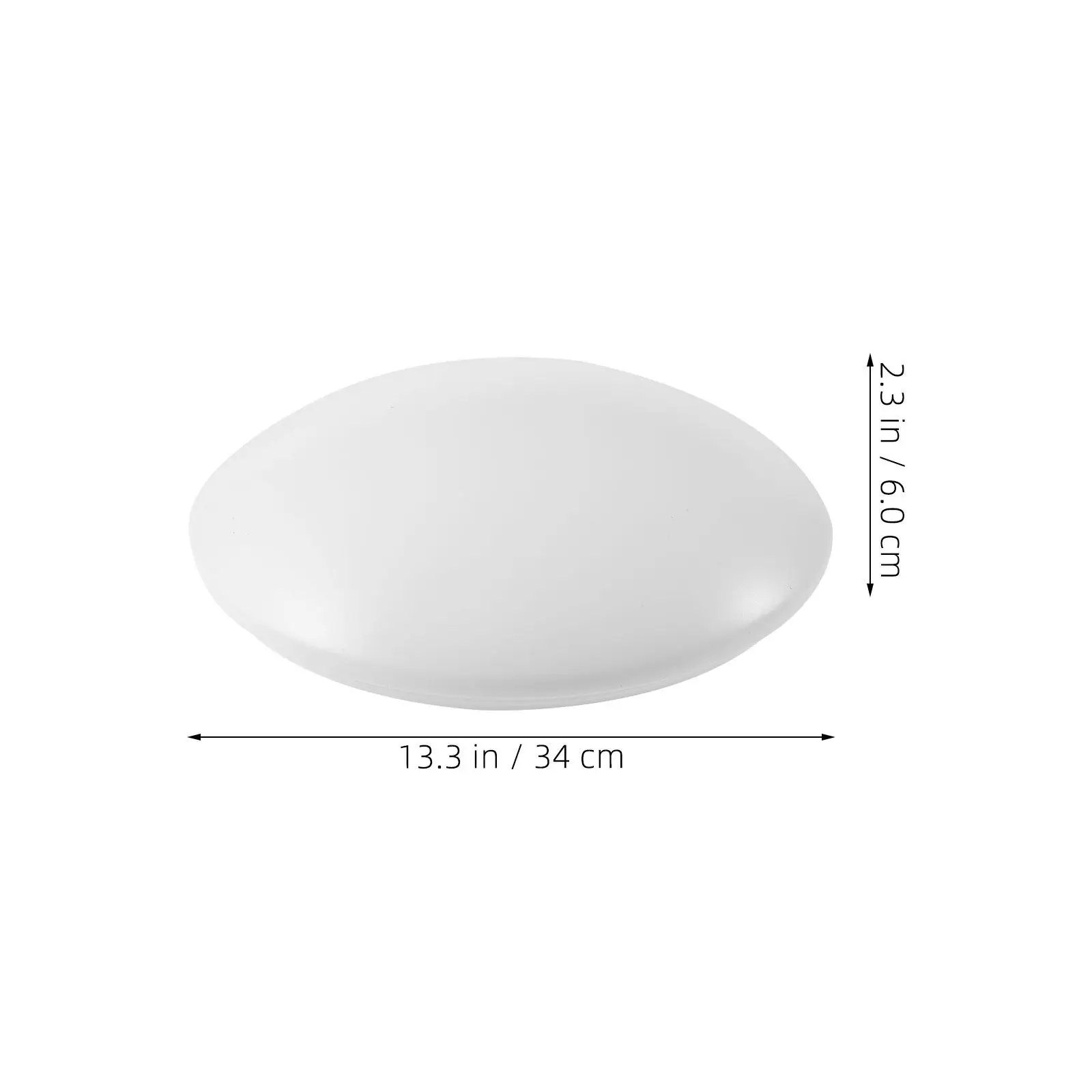 2Pcs Round Flush Mount Ceiling Lamp Shade Plastic LED Light Fixture Cover Replacement Anti-Glare Lamp Shield Round Light Cover