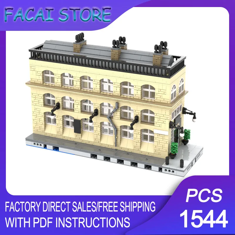 

Конструктор Moc Building Bricks: Модульная модель вокзала Кингс-Кросс - Кофейная стойка, технологичный блок, киномодель, рождественский подарок, игрушка для самостоятельной сборки