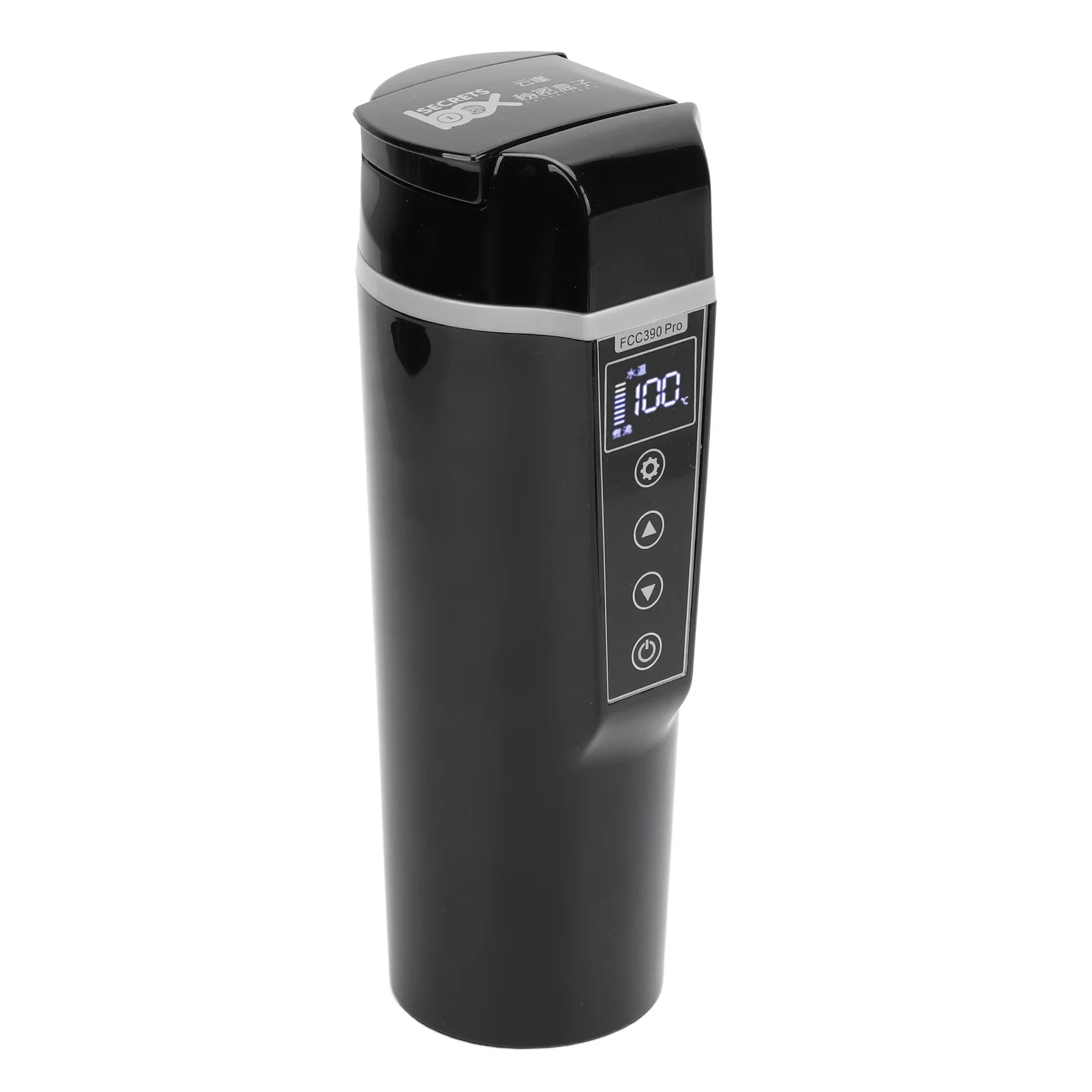 

12V Electric Travel Kettle Portable Car Heated Mug for Coffee Tea Multiple Temperature Adjustable Water Boiler Cup Truck