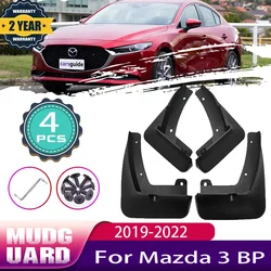 Car Mudguards Mud Flaps For Mazda3 Mazda 3 BP Sedan 2019~2022 2021 2020 Mudguards Splash Guards Fender Mudflaps Auto Accessories