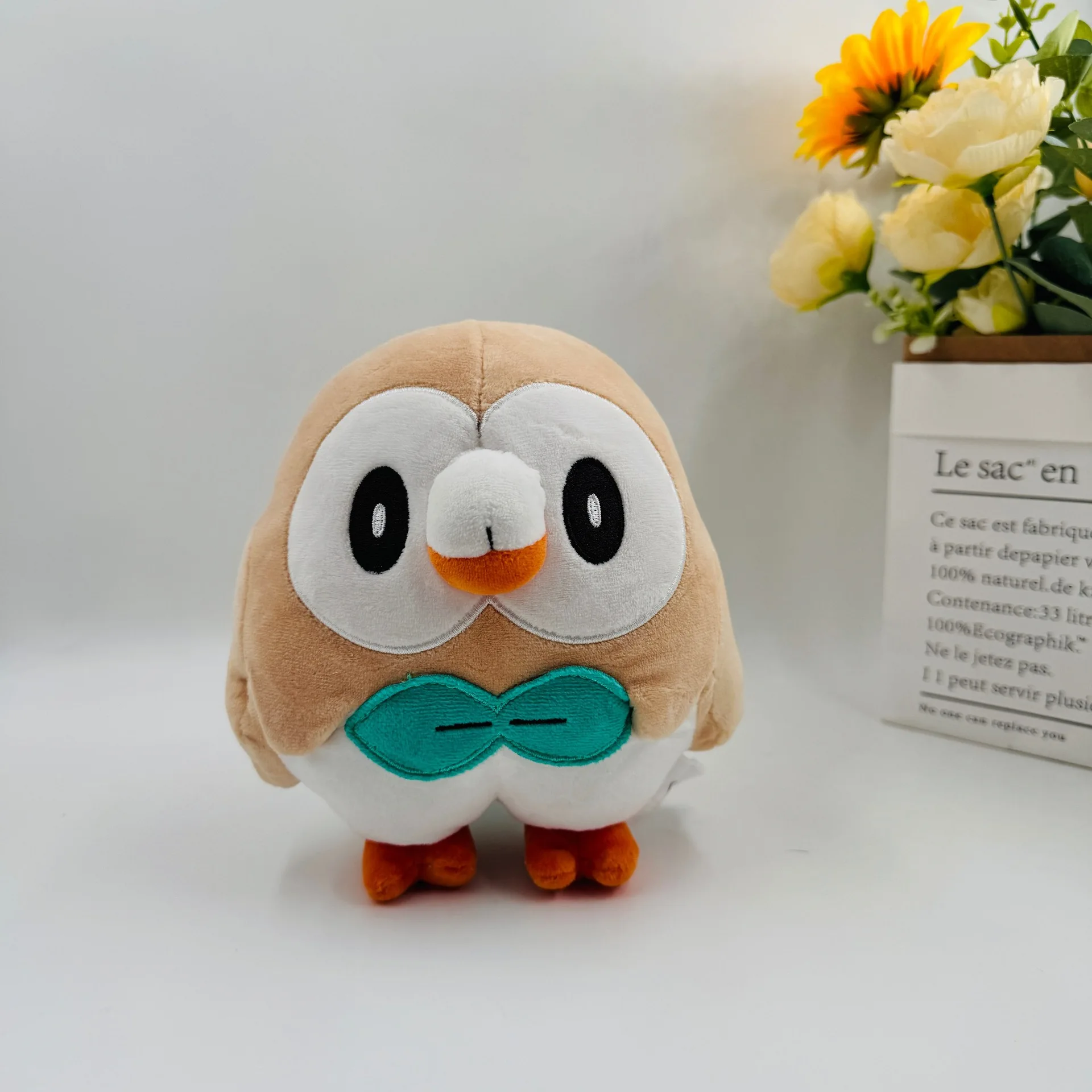 

Original Pokémon New 19cm Rowlet (Mokumoku） Plush Toy, Sleep Companion Pillow, Children's Gift