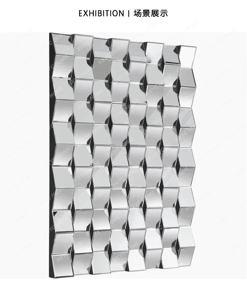 A  A17 Wedding magic mirror, decorative mirror homestay invisible clothing, square dormitory with sofa