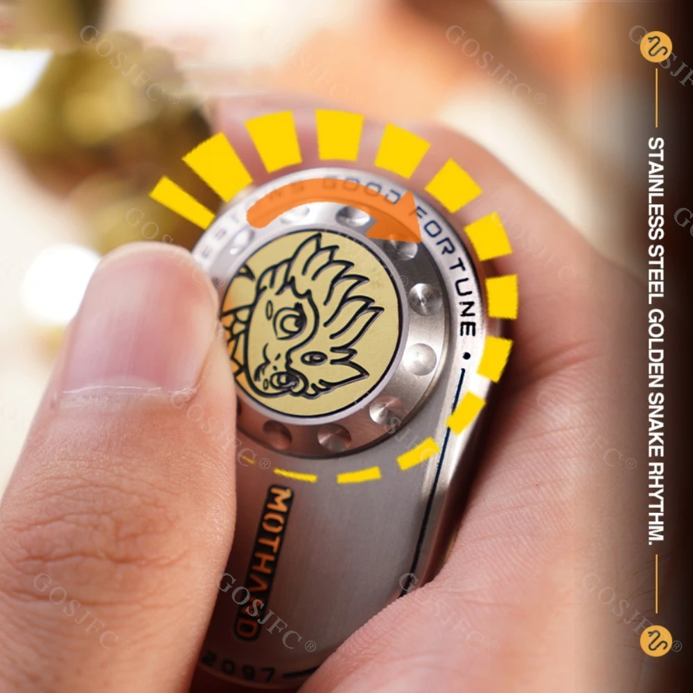 MOTHAND EDC スネークプッシュスライダーラチェットフィジェットスピナーフィジェットおもちゃ大人のためのストレスリリーフおもちゃガジェットオフィスデスクアクセサリー