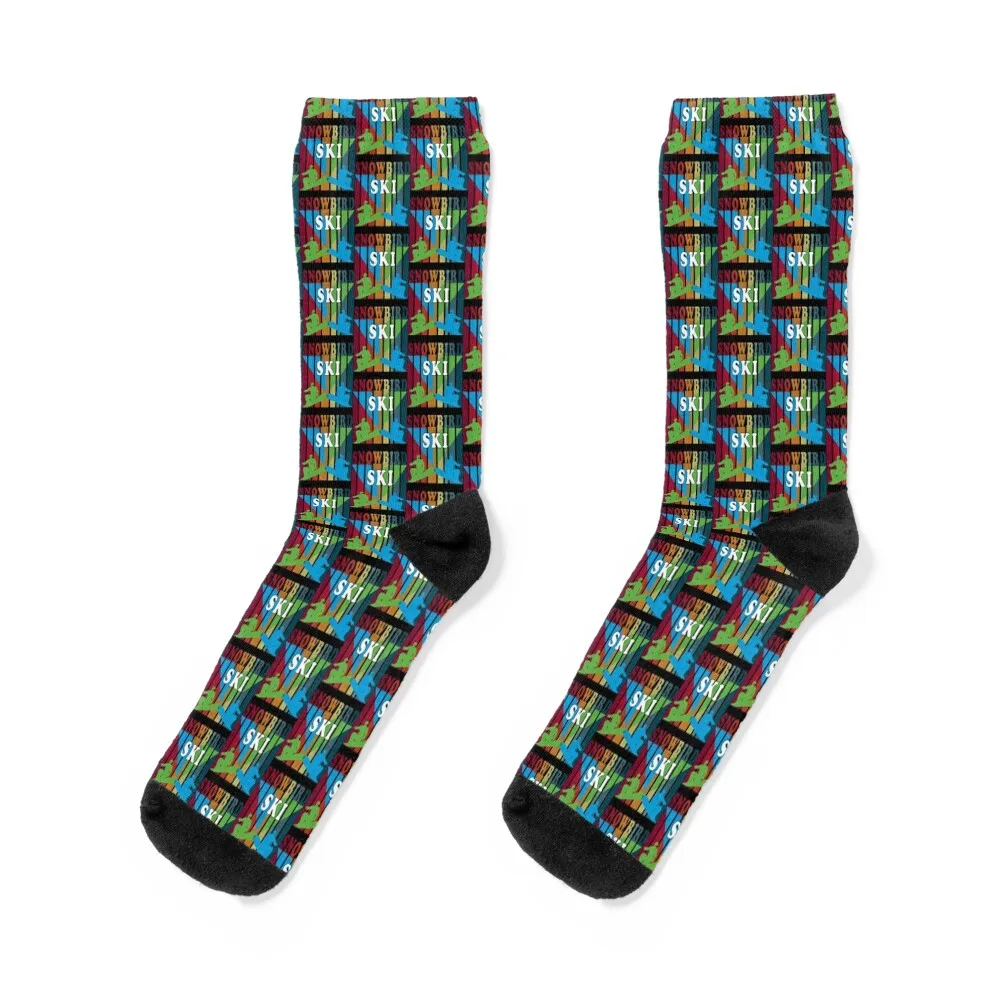 

Snowbird Ski Socks set Men's funny sock happy Women's Socks Men's