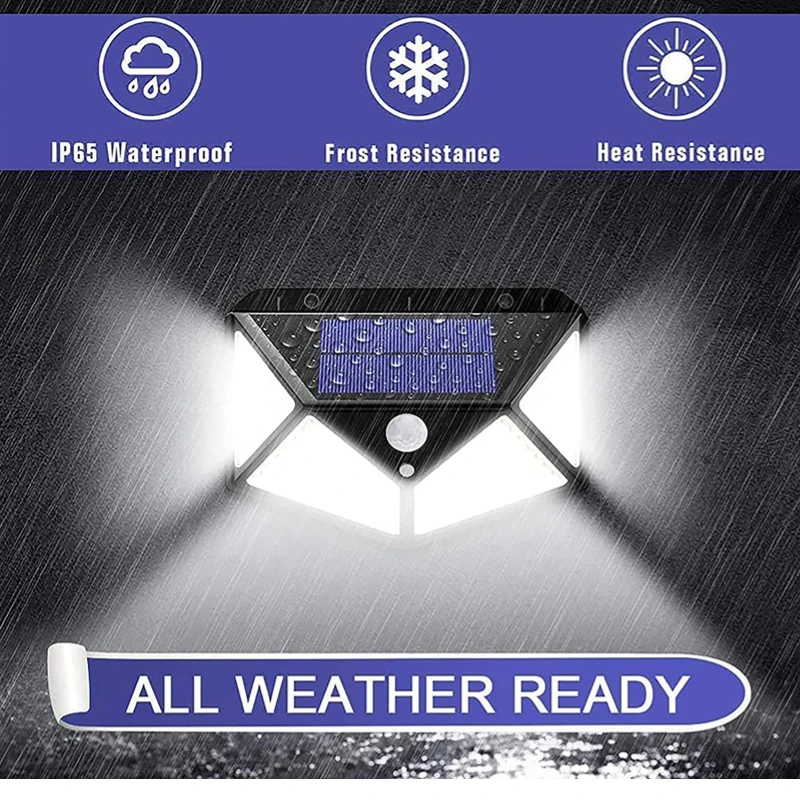 Solar Lights Multifunctional Outdoor Decoration Solar Lamp for Garden Super Bright Motion Sensor Light with 3 Working Mode