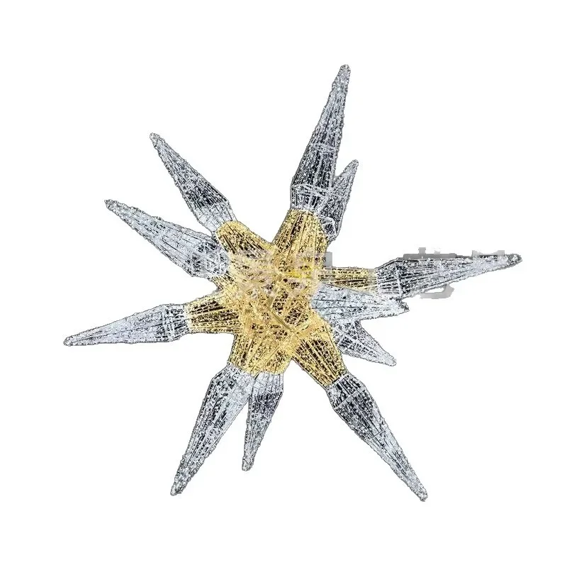 2025 large-scale Christmas light modeling outdoor star modeling light shopping mall Christmas beauty scene arrangement