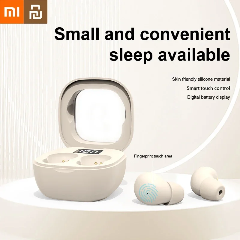 Xiaomi Youpin Earphone Small Headphones Wireless Bluetooth Headset Sport Sleeping Invisible Comfortable To Wear Bass Earbuds New