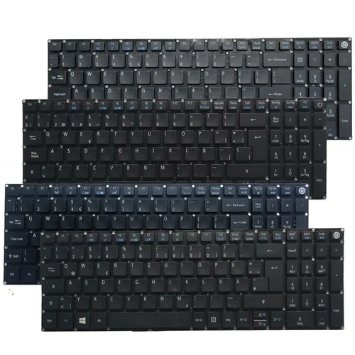Teclado para ordenador portátil ruso/EE. UU./Reino Unido/español/latino/alemán/Italia para ACER Aspire 5 A517 A517-51 A515 A515-51 A515-51G A515-41 A515-41G