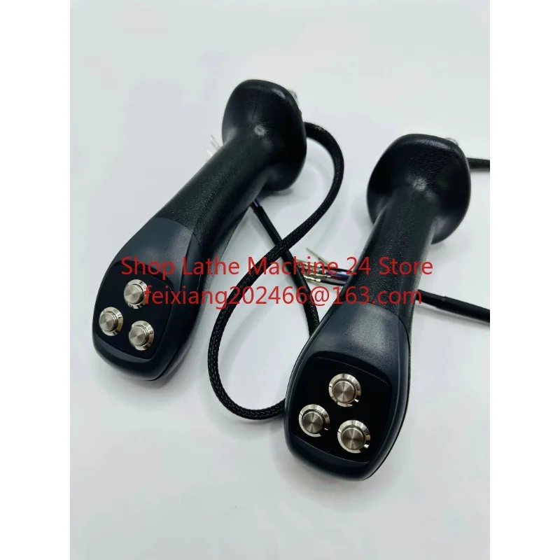 Excavator modified 4 button wood grabbing electronic control joystick handle