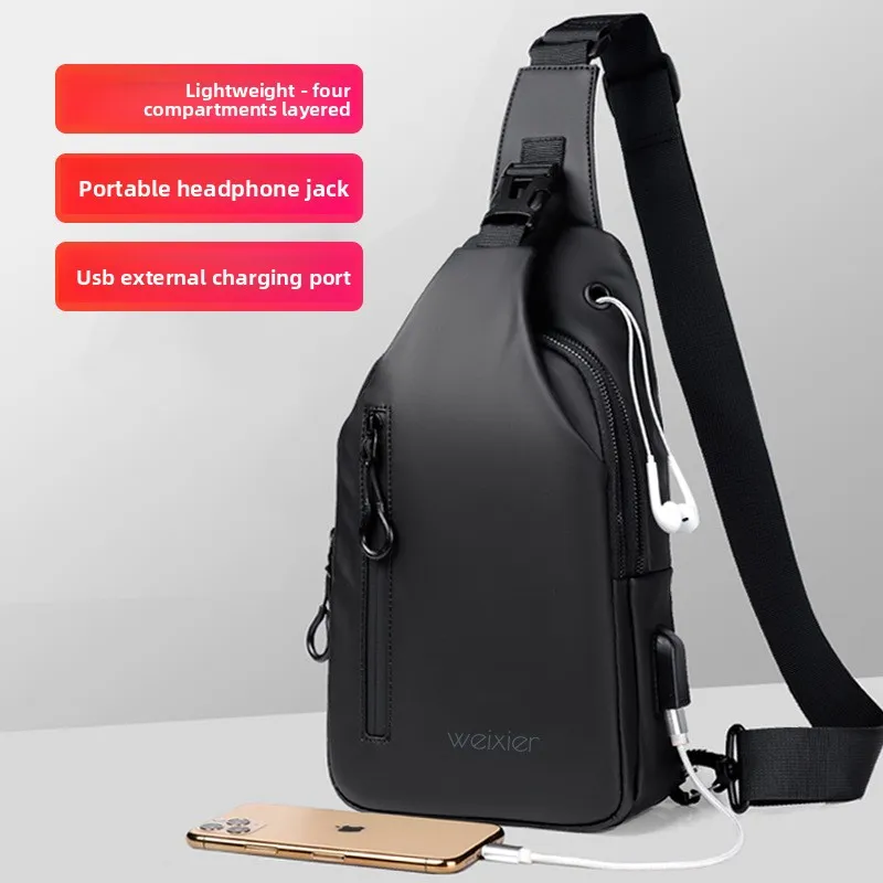 

Мужская водонепроницаемая легкая сумка через плечо для занятий спортом и отдыха на одно плечо для хранения мобильного телефона