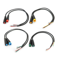 M8 2 3 4 5 6 Pin DC Electric Bicycle Butt Joint Plug waterproof female male Connector Wiring Scooter Brake Cable Signal 20CM