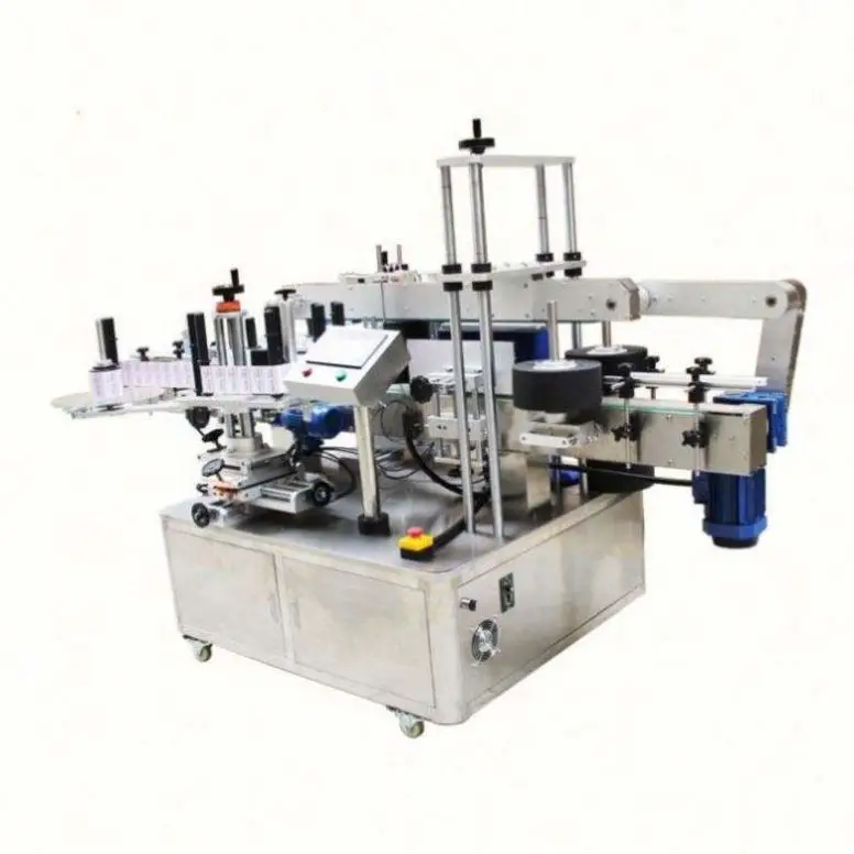 Automatic Desktop Round Bottle Labeling Machine Plastic Glass Jar Can Bottle Wine Beverage Cosmetic Flat Bottle Labeling Machine