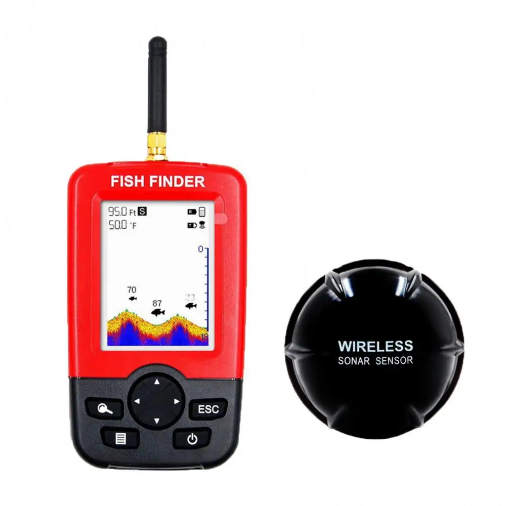 Portable Wireless Fish Finder Lake Sea Fishing Smart Depth Alarm Sonar Sensor