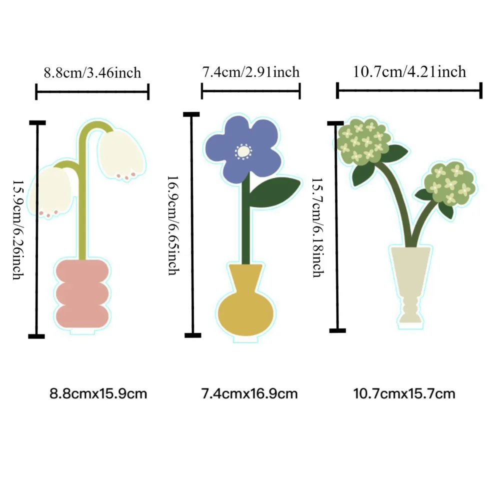 Portafoto con clip per foto a forma di fiore Porta promemoria Porta carte di fiori in acrilico creativo Graffetta per carta da scrivania con fiori in acrilico portatile