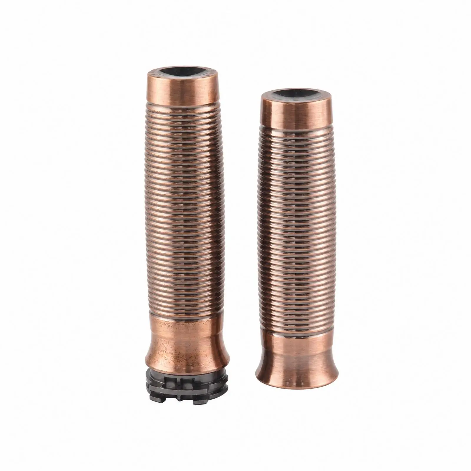 CNC Aluminum Motorcycle Handlebar Grips Textured Motorcycle OEM-Style Handlebar Grips Replacement for Cruiser Builds, Cafe-Style