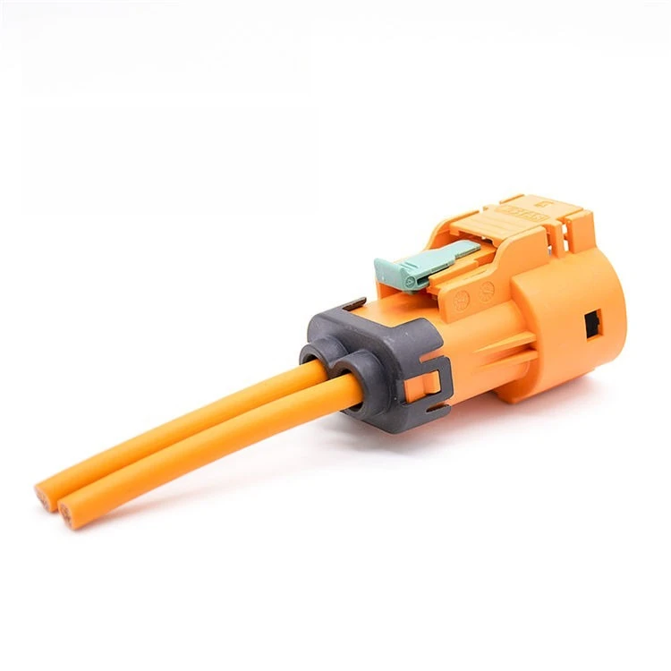 Connector 2-pin high voltage HVIL 50A socket plug for 10mm cable