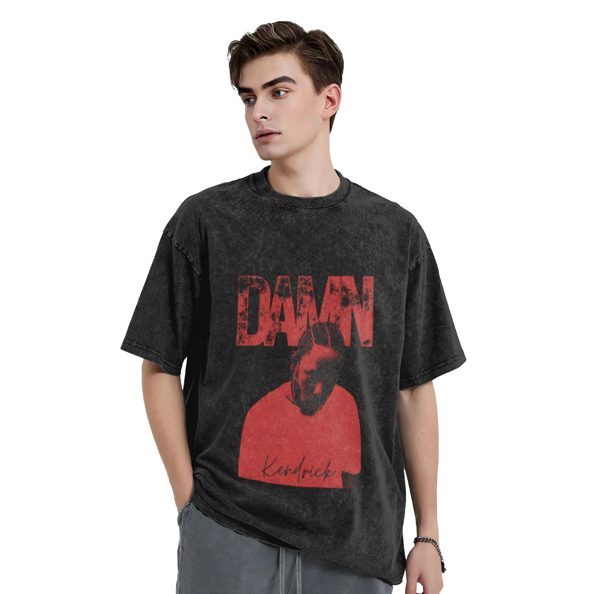 Kendrick Lamar damn  549 Unique Comfort A Washed T Shirt Men's Women's Oversized Cotton Tees Tops