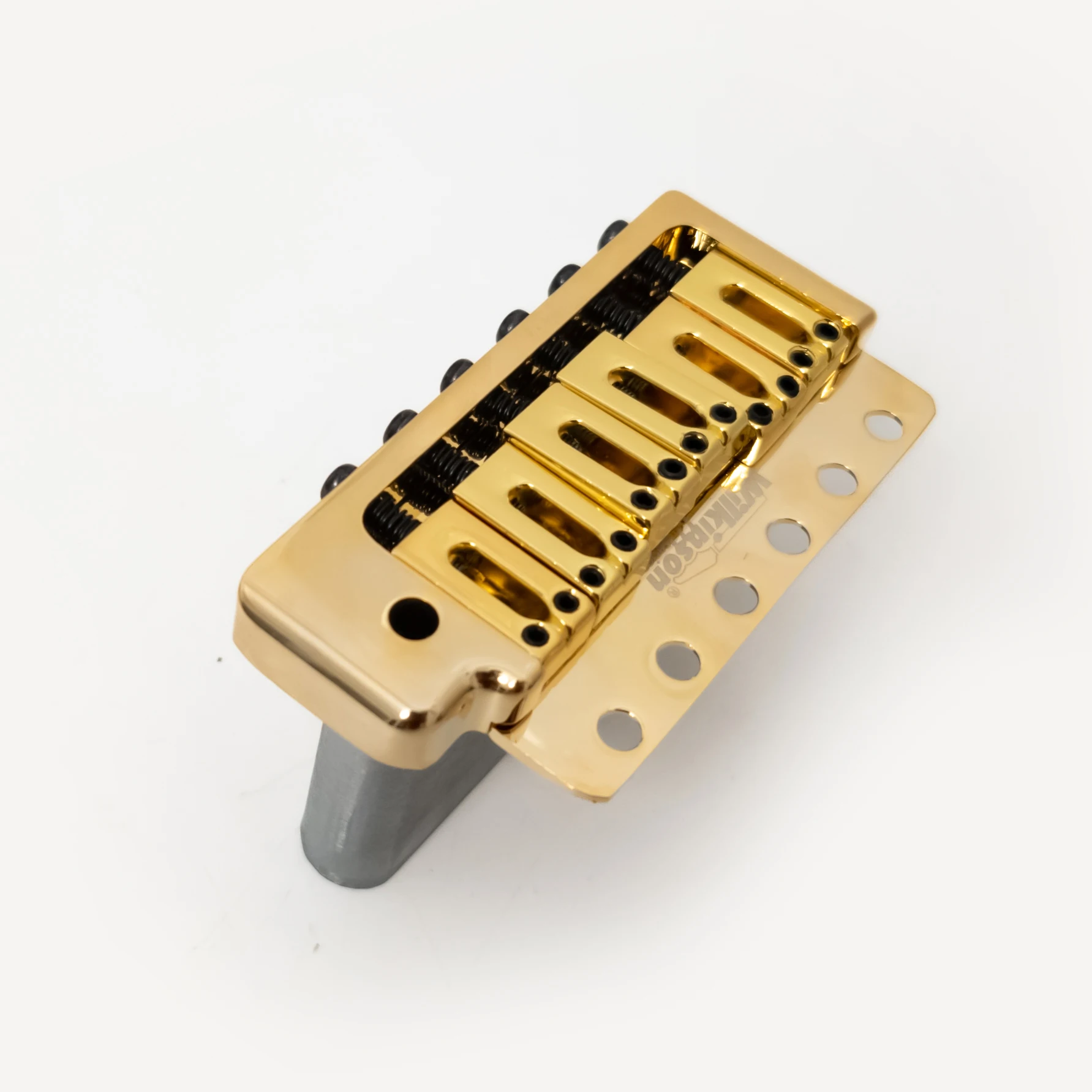 Wilkinson WOV09 Deluxe 52.5mm 6-Screw Tremolo Bridge, Gold Chrome Finish, for St Style Guitars