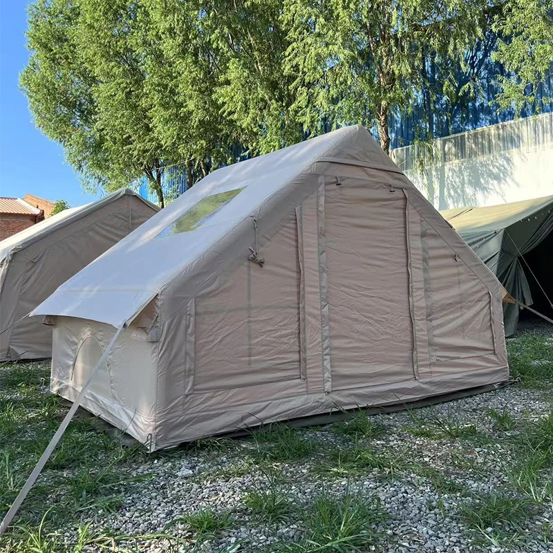 

3-5 People Quick-Setup Inflatable Camping Tent Travel Portable Oxford Cloth Air Tent 6.3m² Tent Family Camping Supplies
