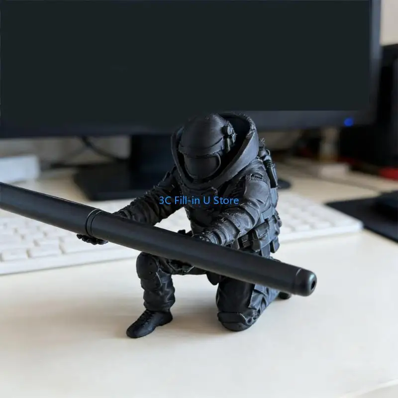 G8TA 3D Printed Soldier Pen Display Stand Multifunctional Desktop Organiser For Living Room Bedroom Offices Desk Decoration