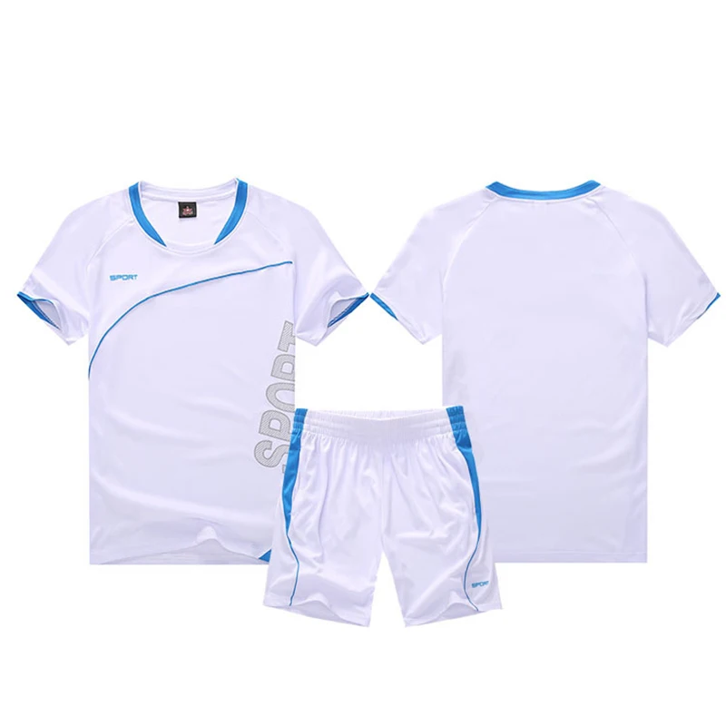 Mens Boys Football Jersey Suit team sport training soccer jersey set kids customize printing LOGO breathable short sleeve kits