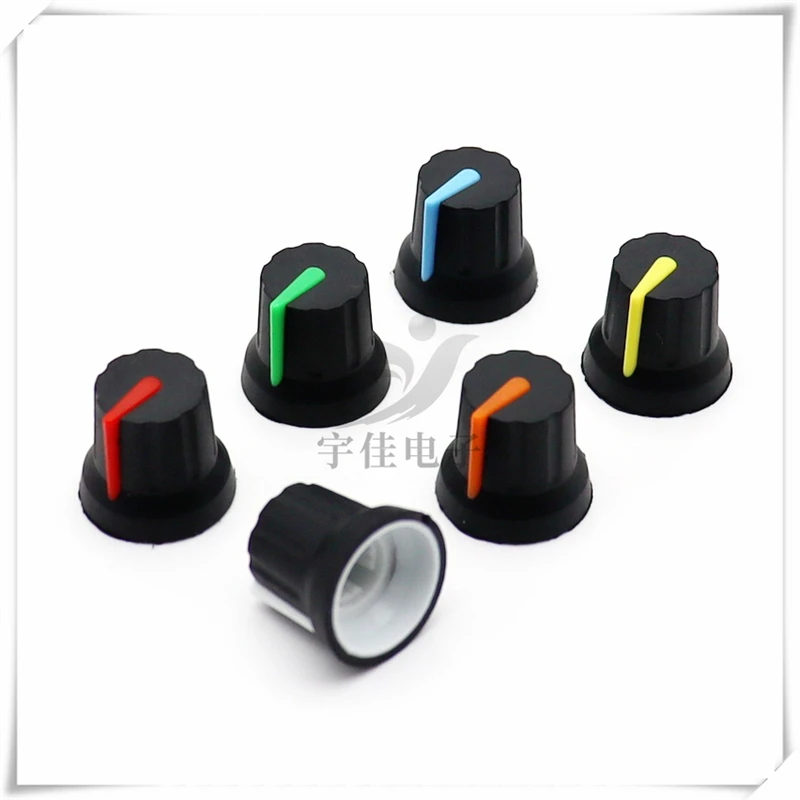 10PCS 16×14 Rubber Knob Cap Potentiometer Switch Cap Electronic Appliance Adjustment Cap Power Amplifier Volume Knob Cap