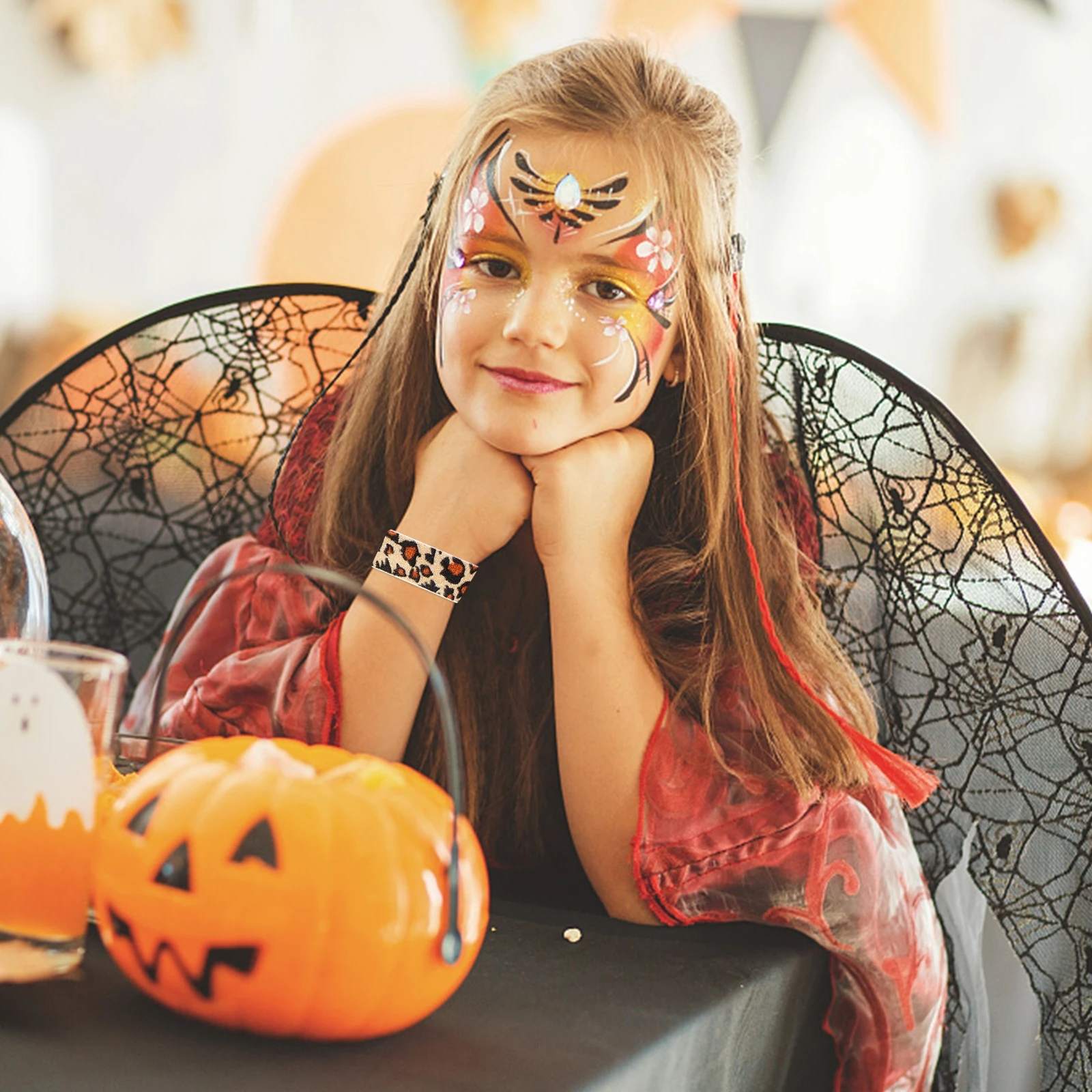 

12Pcs Leopard Zebra Pattern Bracelets Durable Slap Bands Animal Print Wristband Party Festival Wrist Decoration