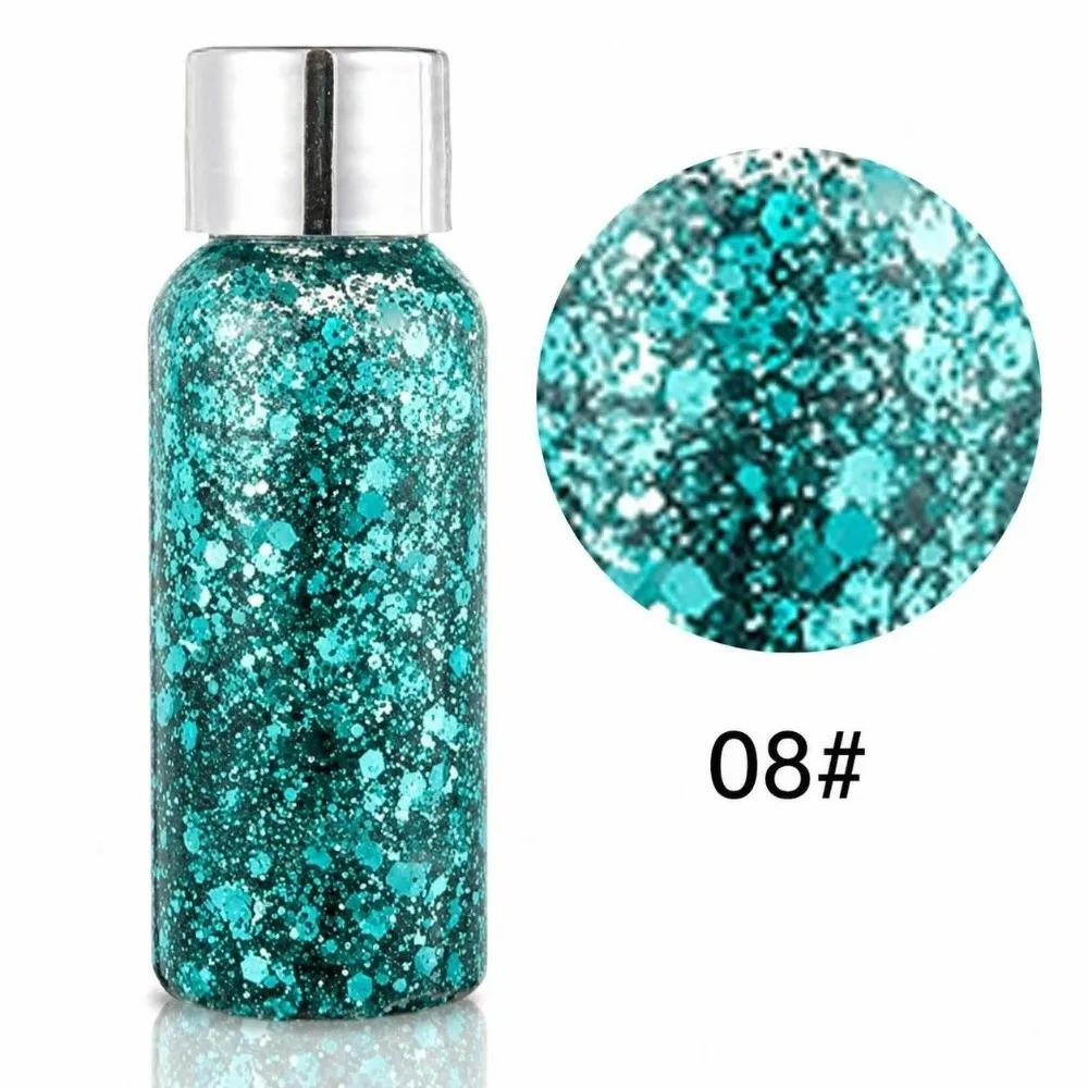 Gel, Sequins Face & Body Glitters Nail Hair Face Body Decoration Artistic Makeup Art Sequins Gel Nine Colors Makeup Glitter Gel