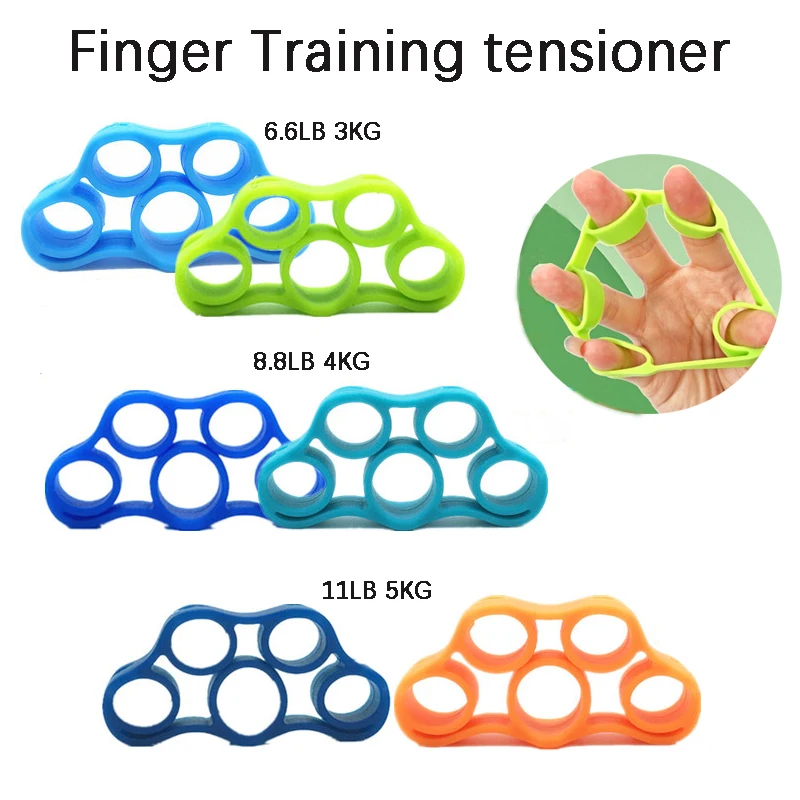 1PC Portable Silicone Finger Training Tensioner Finger Rehabilitation Exercise Professional Finger Strength Enhancement Training