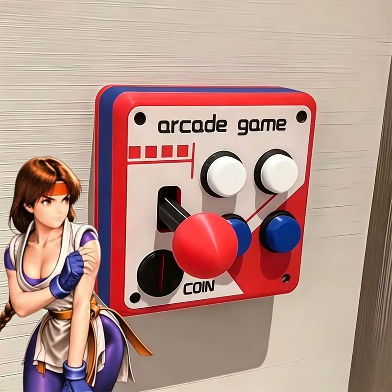 Retro Arcade Light Switch Cover 3D Printed Wall Switch Panel Joystick Style Decorative Switch Plate for for Gaming Enthusiasts