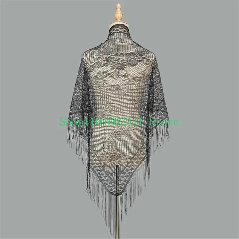 5ASD 세련된 이브닝 드레스 숄 스카프 여성을위한 가볍고 통기 가능한 헤드 워프와 특별한 날.