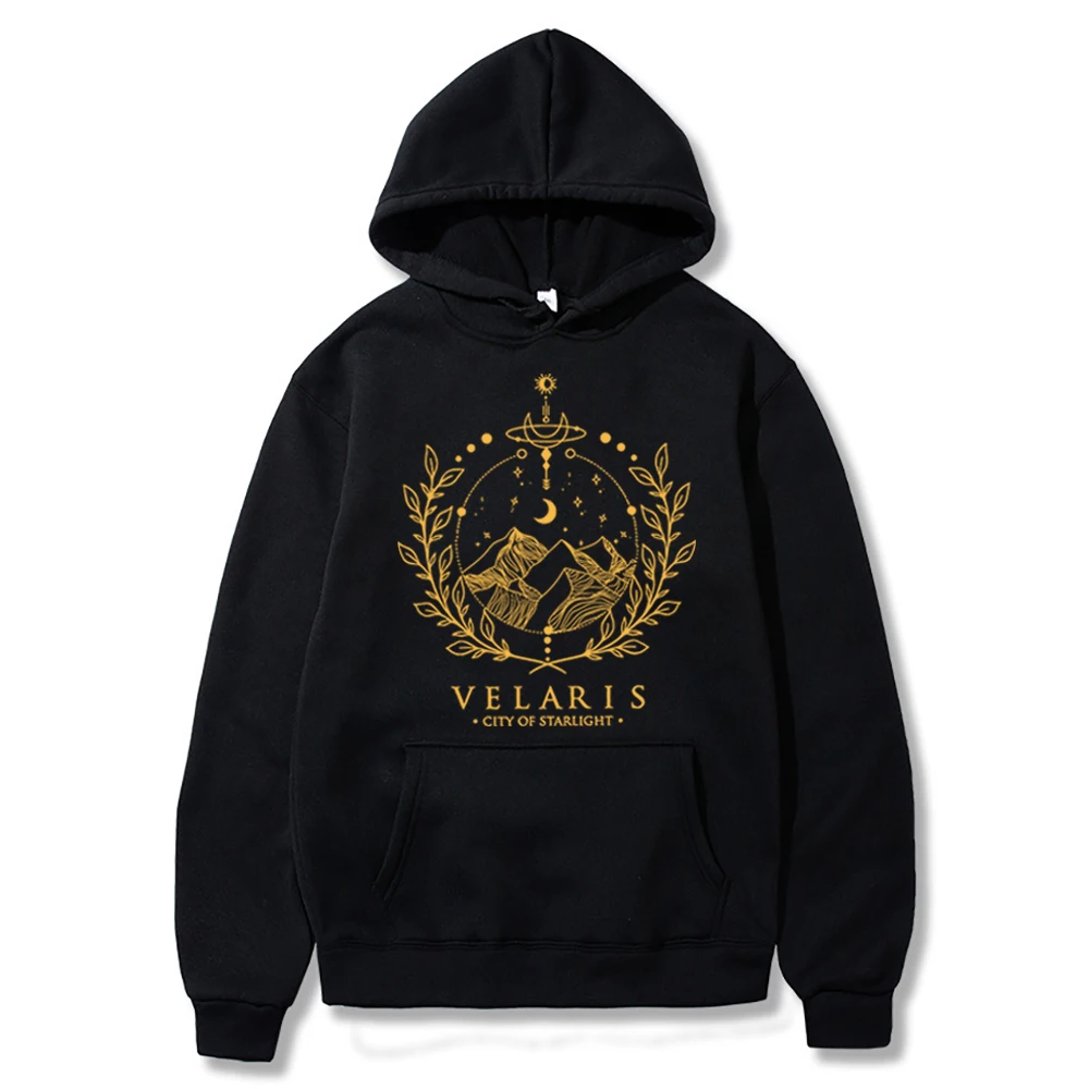 Sarah J Maas Velaris Hoodie Night Court Acotar Pulllover Throne of Glass SJM Book Lover Gift for The Rhysand Vintage Hoodies Top