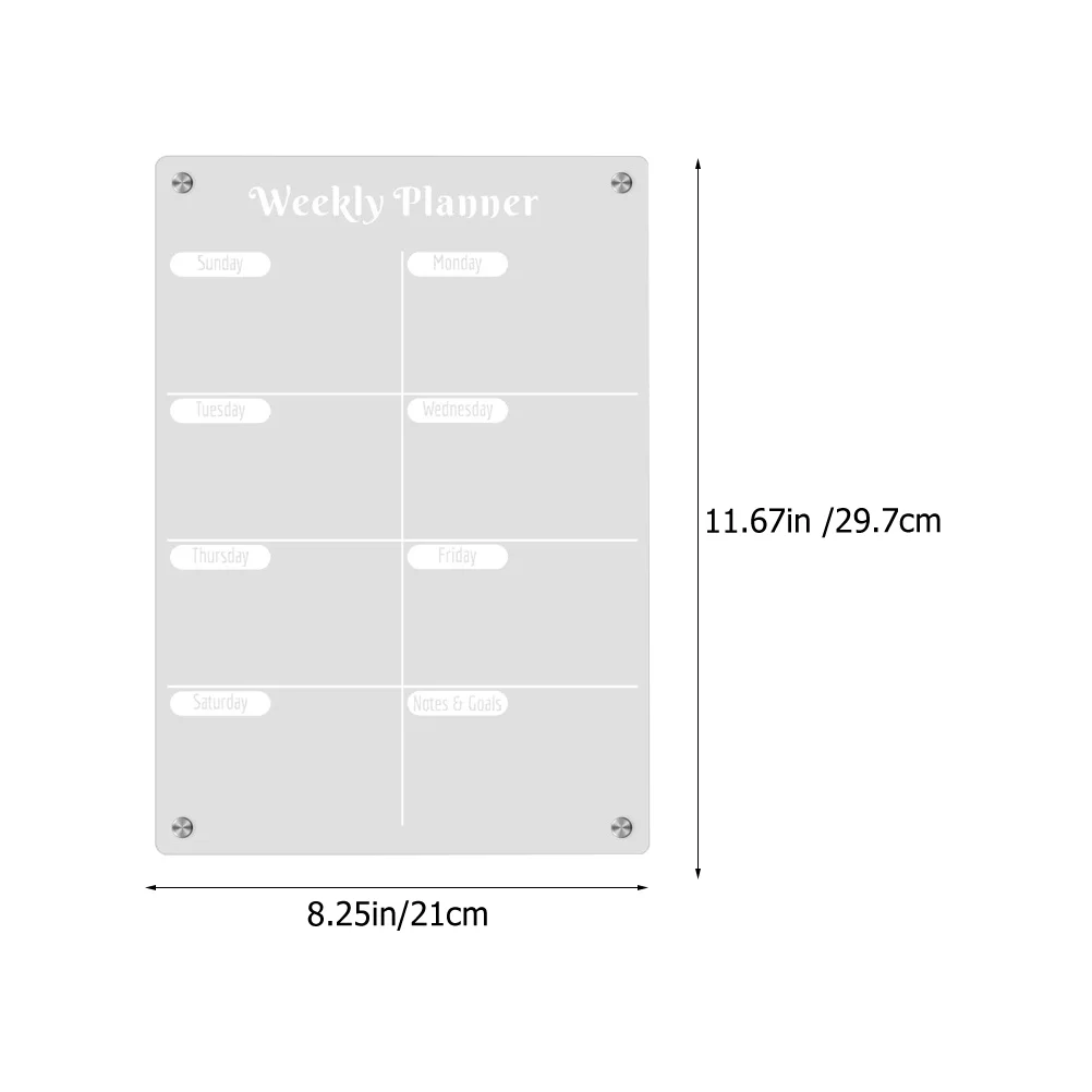 Magnetisch Koelkastplanner Magnetisch Koelkastbord Dagelijks Schema Bord Magnetisch Prikbord Schrijfbord Dagelijks Schema Koelkast