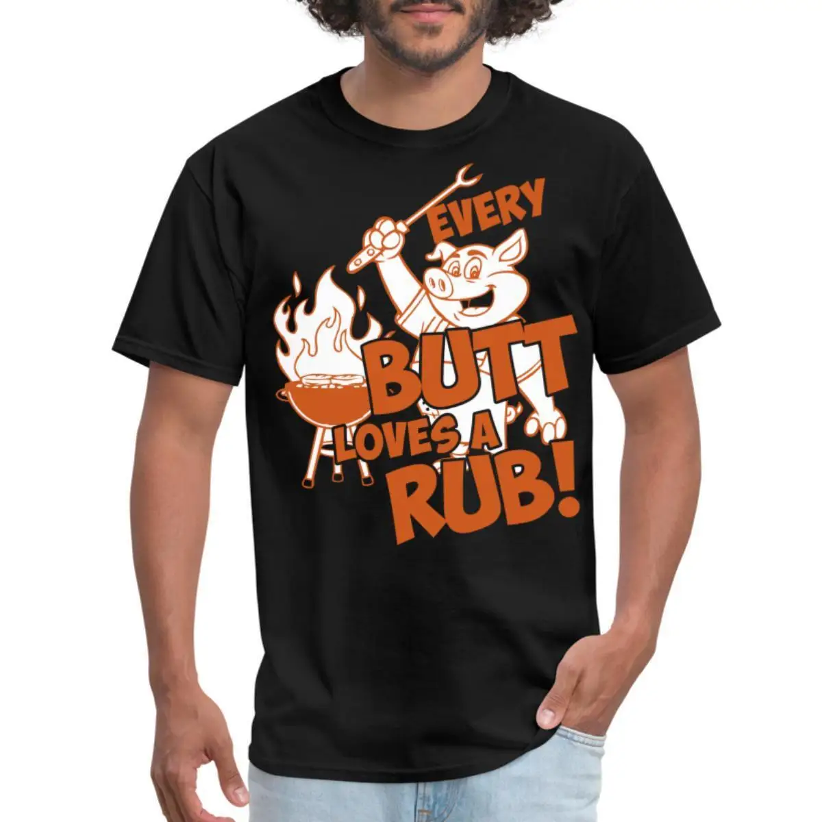 

Every Butt Loves A Rub Funny BBQ Men's T Shirt