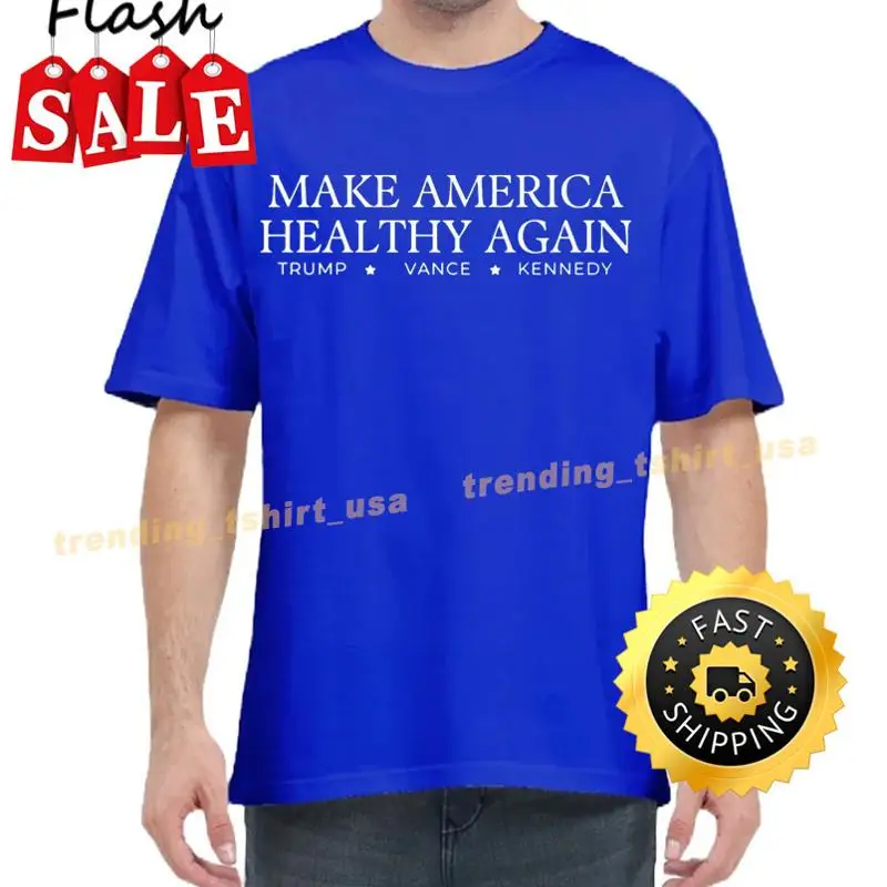Make America Healthy Again T Shirt BLUE
