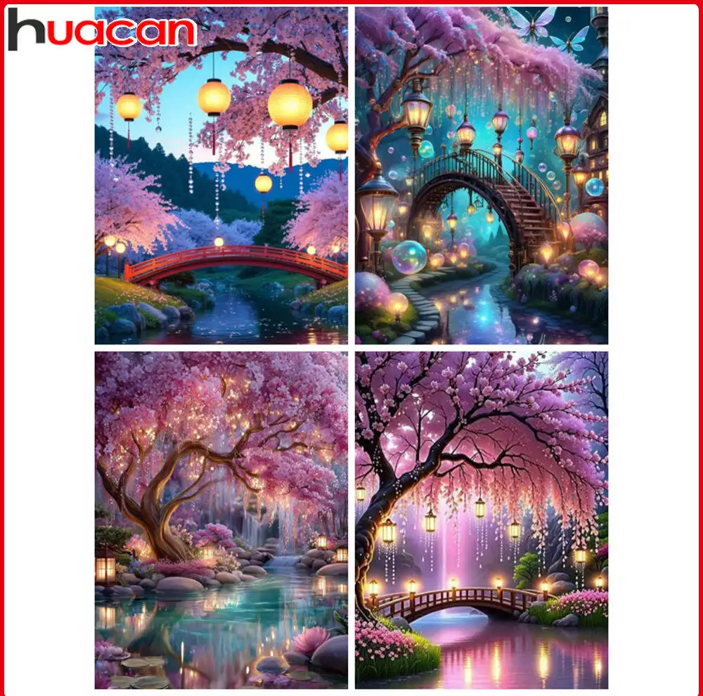 Huacan 2025, neue Kollektion, Diamant-Gemälde, Delphin, Himmel, Diamant-Stickerei, Meer, Sonnenuntergang, Mosaik, Kunst, Dekoration, Gemälde