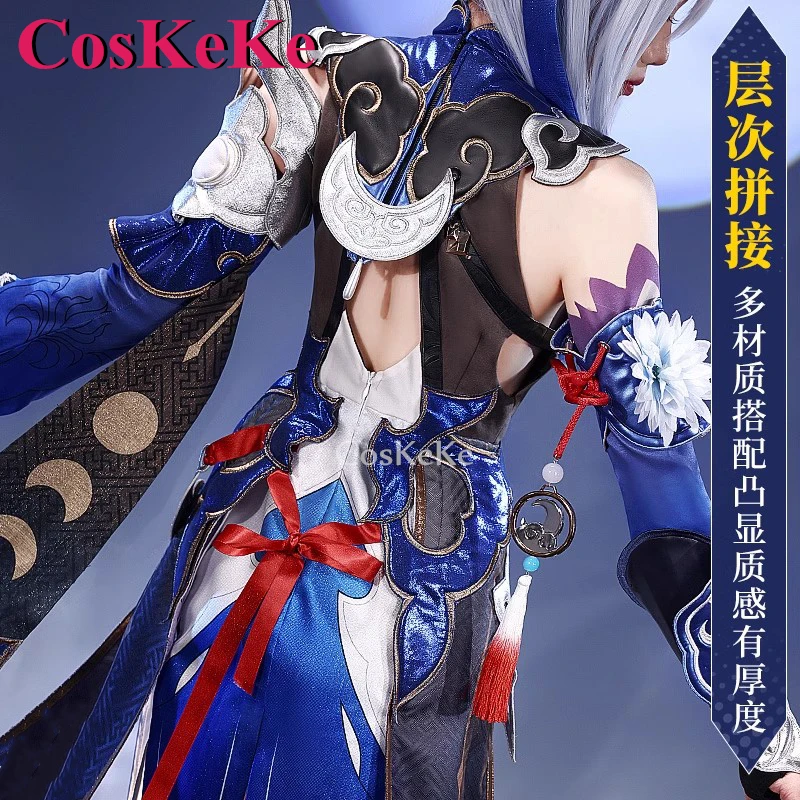 Cosken Jingliu-コスプレ衣装,ゴージャスな戦闘服,ロールプレイングウェア,スターレールゲーム,エレガント,ハロウィーンパーティー,S-XL