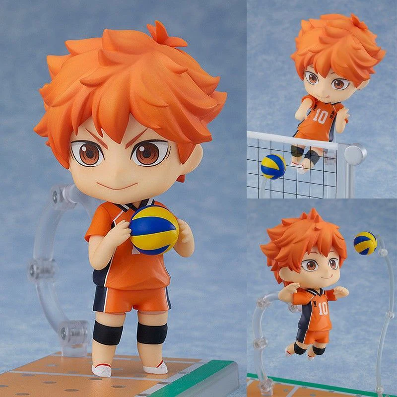 Haikyuu!! Animation Game Peripheral Toys Anime Action Movable Model Hinada Kageyama Nendoroid Figures Ornament Collection