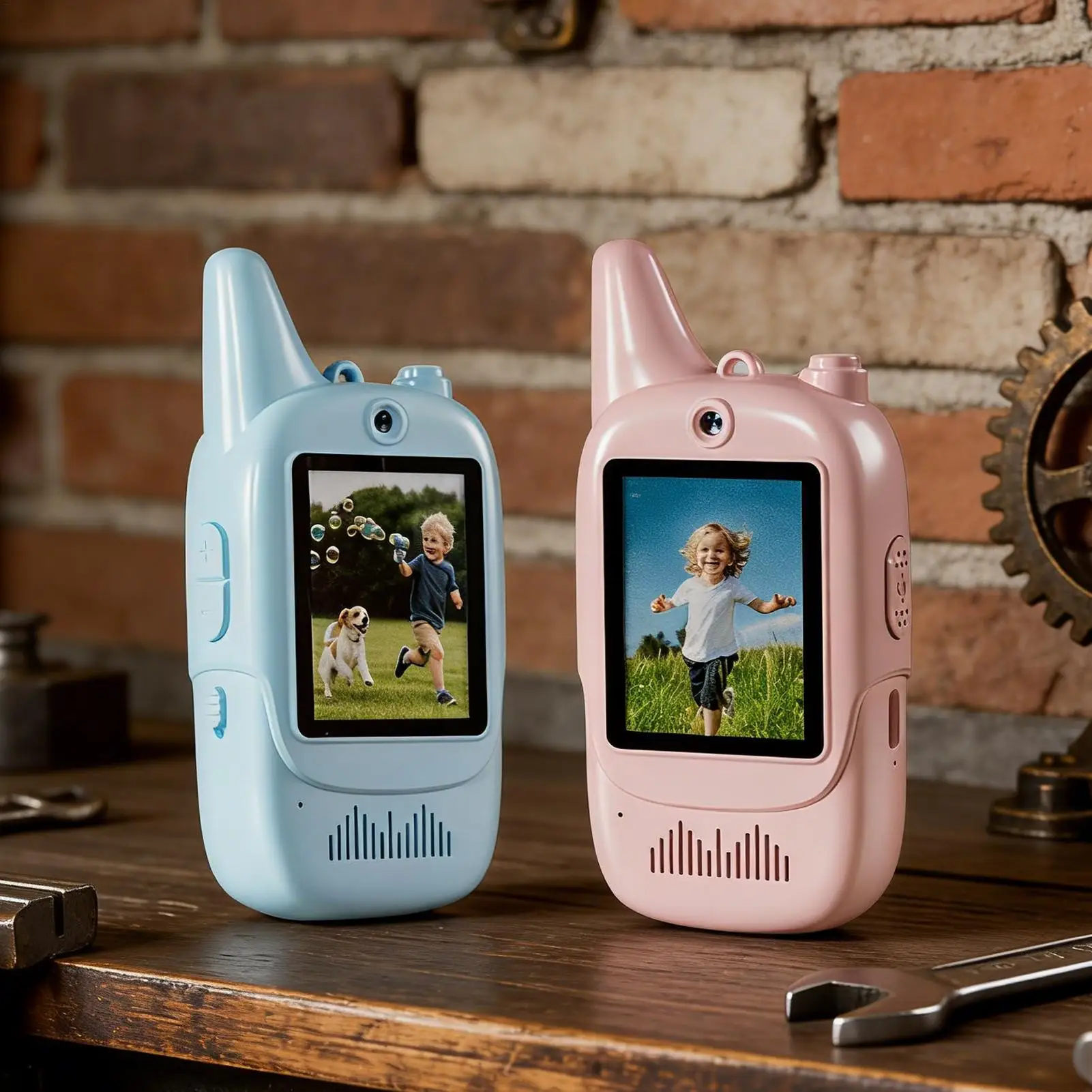 Aggiorna i giocattoli parlanti video per bambini per bambini Gioco portatile bidirezionale per interni ed esterni a lungo raggio per regali di compleanno per bambini