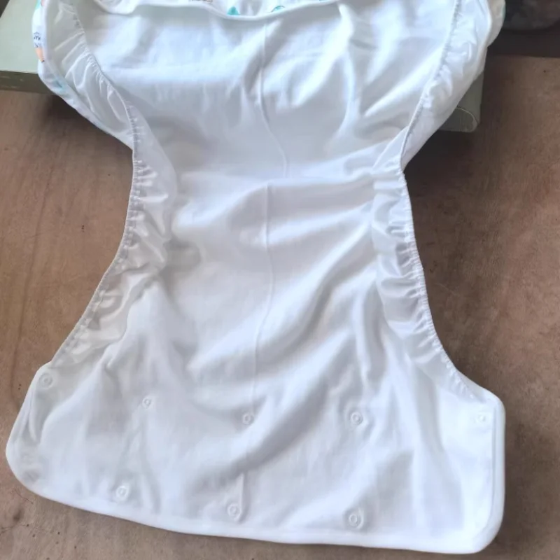 

ABDL High Waist Belly Diaper Pants Adult Baby Cartoon Print Briefs Pure Cotton Panties Leak Proof Nappy Cover Role-play Clothing