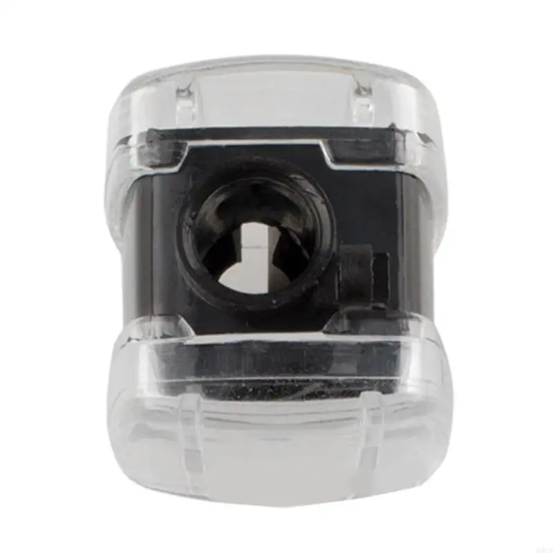 D0UA Makeup Pencil Sharener Syster Doper Sharer с прозрачной крышкой и промывкой щеткой для карандашей для бровей для губ для